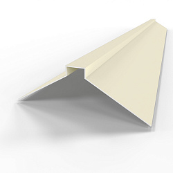 Конек фигурный 0,45 мм RAL 1013 оцинкованный, с порошковым покрытием