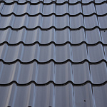 Металлочерепица Монтеррей классик оцинкованная с полимерным покрытием 0.45x1180мм  RAL 1015