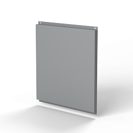 Фасадная металлокассета 795x530 (RAL 7004) открытого типа, с порошковым покрытием 0,7 мм