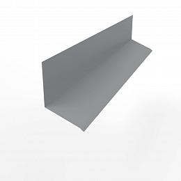 Планка примыкания к стене верхняя для фасада 0,45 мм (RAL 7004) оцинкованная, с порошковым покрытием