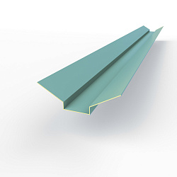 Ендова верхняя фигурная 0,45 мм (RAL 6034) оцинкованная c порошковым покрытием