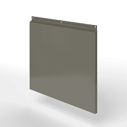 Фасадная металлокассета закрытого типа оцинкованная с порошковым покрытием 0,7x380х370 мм RAL 7039 Кварцевый серый