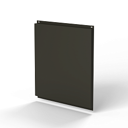 Фасадная металлокассета 1740x1160 (RAL 6022) открытого типа, с порошковым покрытием 0,7 мм