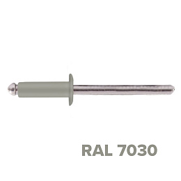 Заклепка 3.2x10 (RAL 7030) A2/A2 вытяжная