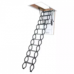 Лестница металлическая Fakro LST-B складная, ножничная 80*70см 280см