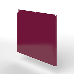 Фасадная металлокассета закрытого типа оцинкованная с порошковым покрытием 0,7x380х370 мм RAL 4004 Бордово-фиолетовый