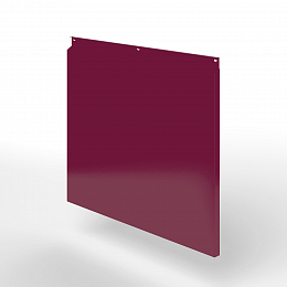 Фасадная металлокассета закрытого типа оцинкованная с порошковым покрытием 0,7x380х370 мм RAL 4004 Бордово-фиолетовый