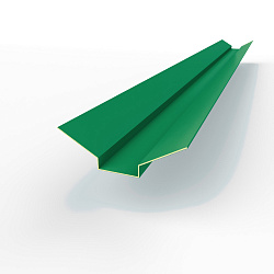 Ендова верхняя фигурная 0,45 мм (RAL 6032) оцинкованная c порошковым покрытием