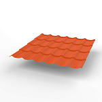 Металлочерепица Монтеррей классик оцинкованная с полимерным покрытием 0.45x1180мм  RAL 2004