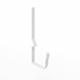 Крепление крюк полоса длинный прямоугольного желоба водосточного Grand Line Vortex 4х127мм RAL 9003