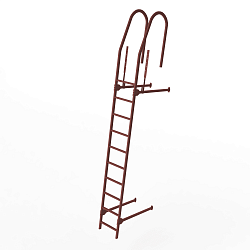 Лестница фасадная 2000мм холоднокатанная сталь с порошковым покрытием RAL 3009