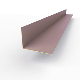 Планка угла внутренняя RAL 4009 оцинкованная c порошковым покрытием 0,45мм