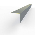 Планка угла внешнего RAL 7046 оцинкованная c порошковым покрытием 0,45мм