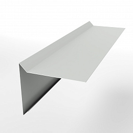 Планка ветровая 0,45 мм (RAL 9003) простая, с порошковым покрытием