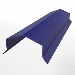 Заборный парапет с капельником угловой оцинкованный с порошковым покрытием 0,45мм RAL 5002