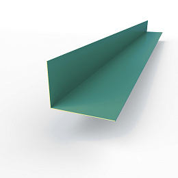 Планка угла внутренняя RAL 6033 оцинкованная c порошковым покрытием 0,45мм