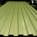 Профнастил С21 0,5х1051мм (RAL 1014) оцинкованный, с полимерным покрытием (полиэстер)