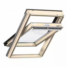 Окно мансардное дерево, лак ручка сверху Velux GZL MK08 1051 Комфорт WoodLine 78*140см