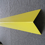 Конек кровельный 0,45 мм RAL 9006 оцинкованный, c полимерным покрытием