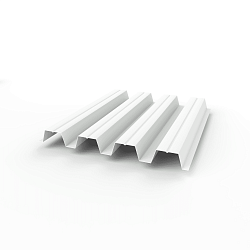 Профнастил Н57 оцинкованный 0,65х801мм (RAL 9010) с полимерным покрытием (полиэстер)