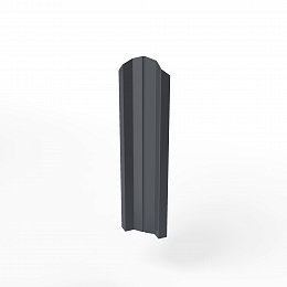 Штакетник оцинкованный с полимерным покрытием М-образный фигурный 0,4х100мм RAL 7024
