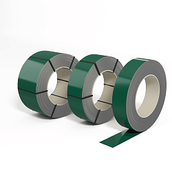 Лента оцинкованная (Штрипс) 0,4 мм (RAL 6016) с полимерным покрытием (полиэстер)