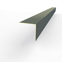 Планка угла внешнего RAL 7012 оцинкованная c порошковым покрытием 0,45мм