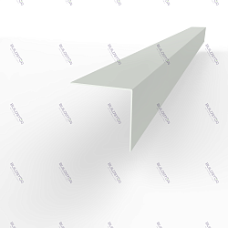 Планка угла внешнего RAL 9011 оцинкованная c порошковым покрытием 0,45мм