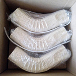 Колено водосточное прямоугольное полиэстер Grand Line Vortex RAL 3005