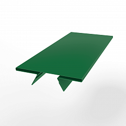 Планка стыковочная составная верхняя для фальцевой кровли оцинкованная с порошковым покрытием 0,45мм ширина более 625 мм RAL 6029