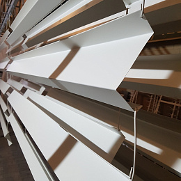 Нащельник цокольный RAL 9003 оцинкованный c порошковым покрытием 0,45мм