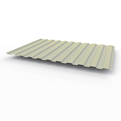 Профнастил С8 - 0,35х1180мм (RAL 7038) оцинкованный, с полимерным покрытием (полиэстер)
