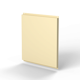 Фасадная металлокассета 530x530 (RAL 1015) открытого типа, с порошковым покрытием 0,7 мм