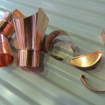 Крепление водосточный трубы шпилька медное ф150х10х250мм