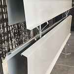 Отлив 0,5 мм RAL 7032 оконный оцинкованный c порошковым покрытием