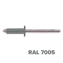 Заклепка 3.2x10 (RAL 7005) A2/A2 вытяжная