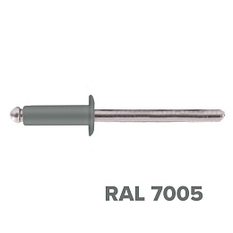 Заклепка 3.2x10 (RAL 7005) A2/A2 вытяжная