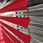 Лобовая планка (RAL 3000) оцинкованная, с порошковым покрытием 0,45 мм