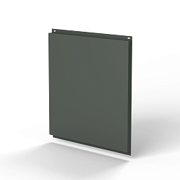 Фасадная металлокассета открытого типа 1 мм (RAL 7010) оцинкованная, с порошковым покрытием