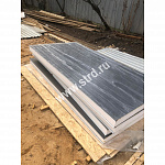 Стеновая трёхслойная сэндвич-панель трапеция 150мм 1190мм с видимым креплением пенополистирол Полиэстер Доборник