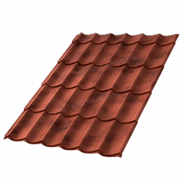 Металлочерепица МП Ламонтерра-XL Cloudy (КЛМА-02-Anticato-0,5)