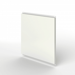 Фасадная металлокассета открытого типа оцинкованная с порошковым покрытием 1,2мм RAL 9002