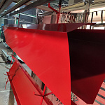 Заборный парапет с капельником угловой оцинкованный с порошковым покрытием 0,45мм RAL 3011