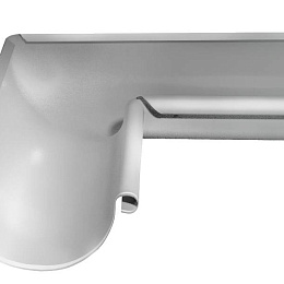 Угол желоба 90гр. внутренний оцинкованный Grand Line Optima ф125х325мм  RAL 9003