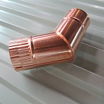 Колено водосточное медное ф90х400x400мм