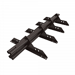 Снегозадержатель трубчатый 3000мм универсальный 40x20-1,0-2,0-4 холоднокатанная сталь с порошковым покрытием RAL 8017