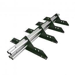 Снегозадержатель трубчатый плоскоовальный 3000мм универсальный 40x20-1,0-1,0-3 оцинкованная сталь с порошковым покрытием RAL 6002