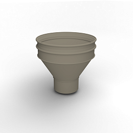 Воронка водосточная ф90х350мм (RAL 1035) водосборная, c порошковым покрытием