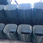 Колено водосточное прямоугольное полиэстер Grand Line Vortex RAL 3005