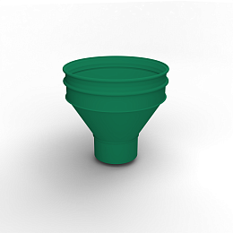 Воронка водосточная ф110х350мм (RAL 6024) водосборная, c порошковым покрытием